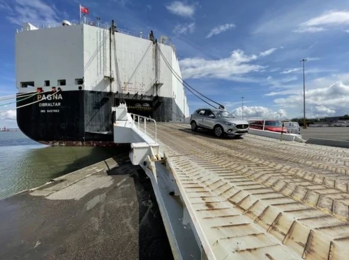 MG Motor UK delivers largest ever car shipment to Portbury Docks