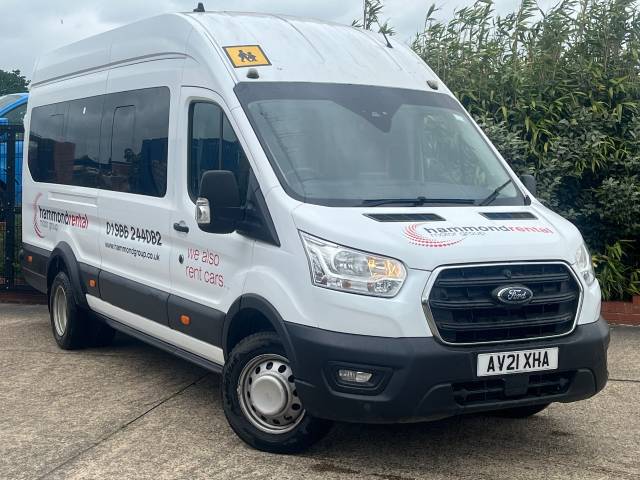 Ford Transit 2.0 EcoBlue 130ps H3 17 Seater Leader Minibus Diesel White