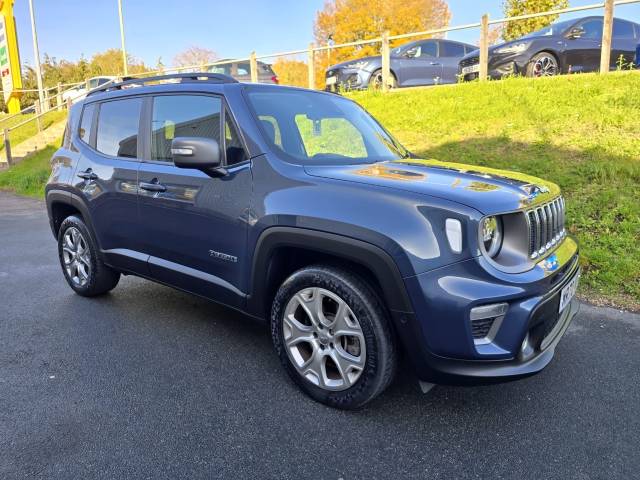 Jeep Renegade 1.3 Turbo 4xe PHEV 190 Limited 5dr Auto Estate Petrol / Electric Hybrid Blue Shade
