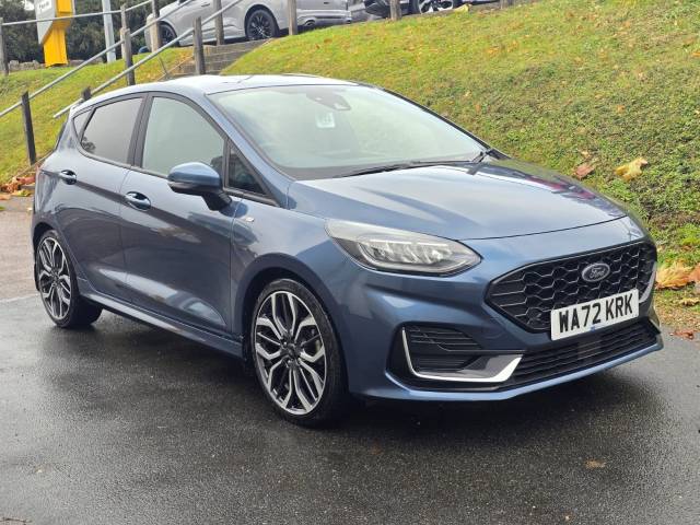 Ford Fiesta 1.0 EcoBoost Hybrid mHEV 155 ST-Line Vignale 5dr Hatchback Petrol Chrome Blue