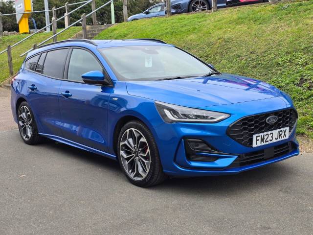 Ford Focus 1.0 EcoBoost Hybrid mHEV ST-Line X 5dr Auto Estate Petrol Desert Island Blue