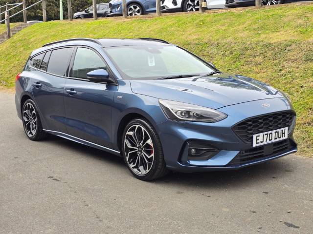 Ford Focus 1.0 EcoBoost Hybrid mHEV 155 ST-Line X Edition 5dr Estate Petrol Chrome Blue