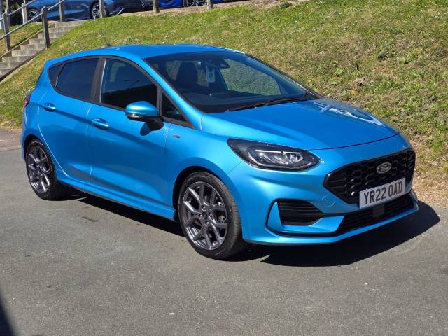Ford Fiesta 1.0 EcoBoost Hybrid mHEV 125 ST-Line 5dr Hatchback Petrol Boundless Blue (