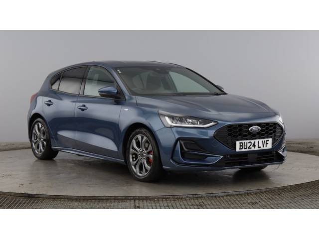 Ford Focus 1.0 EcoBoost Hybrid mHEV 155 ST-Line 5dr Auto Hatchback Petrol Chrome Blue