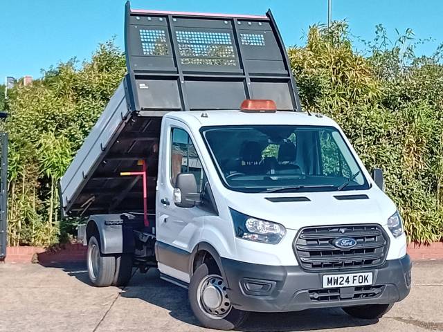 Ford Transit 2.0 EcoBlue 130ps Chassis Cab Tipper Diesel White