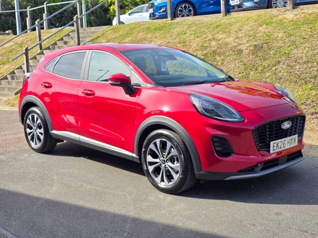 Ford Puma 1.0 EcoBoost Hybrid mHEV Titanium 5dr DCT Hatchback Petrol Fantastic Red