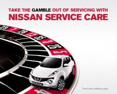 TAKE THE GAMBLE OUT OF SERVICING WITH NISSAN SERVICE CARE