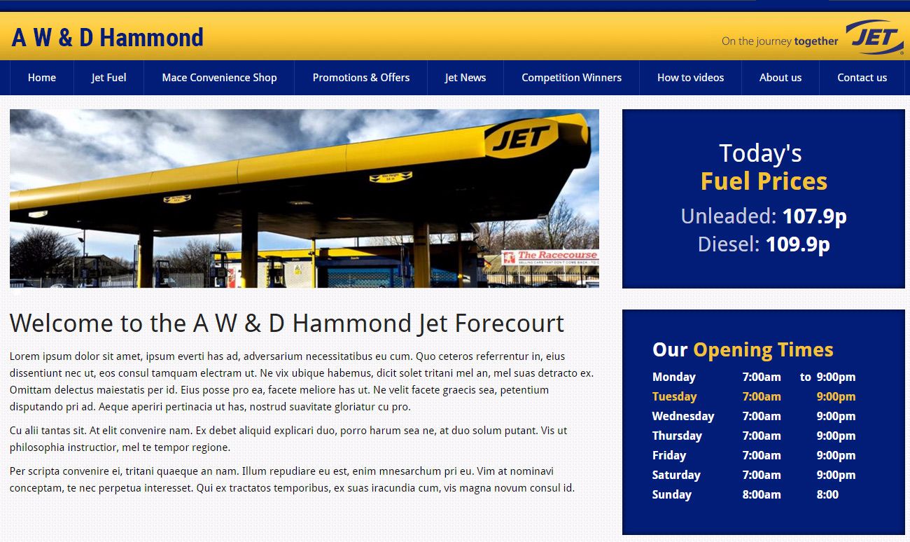 New Site launched for Jet Forecourt