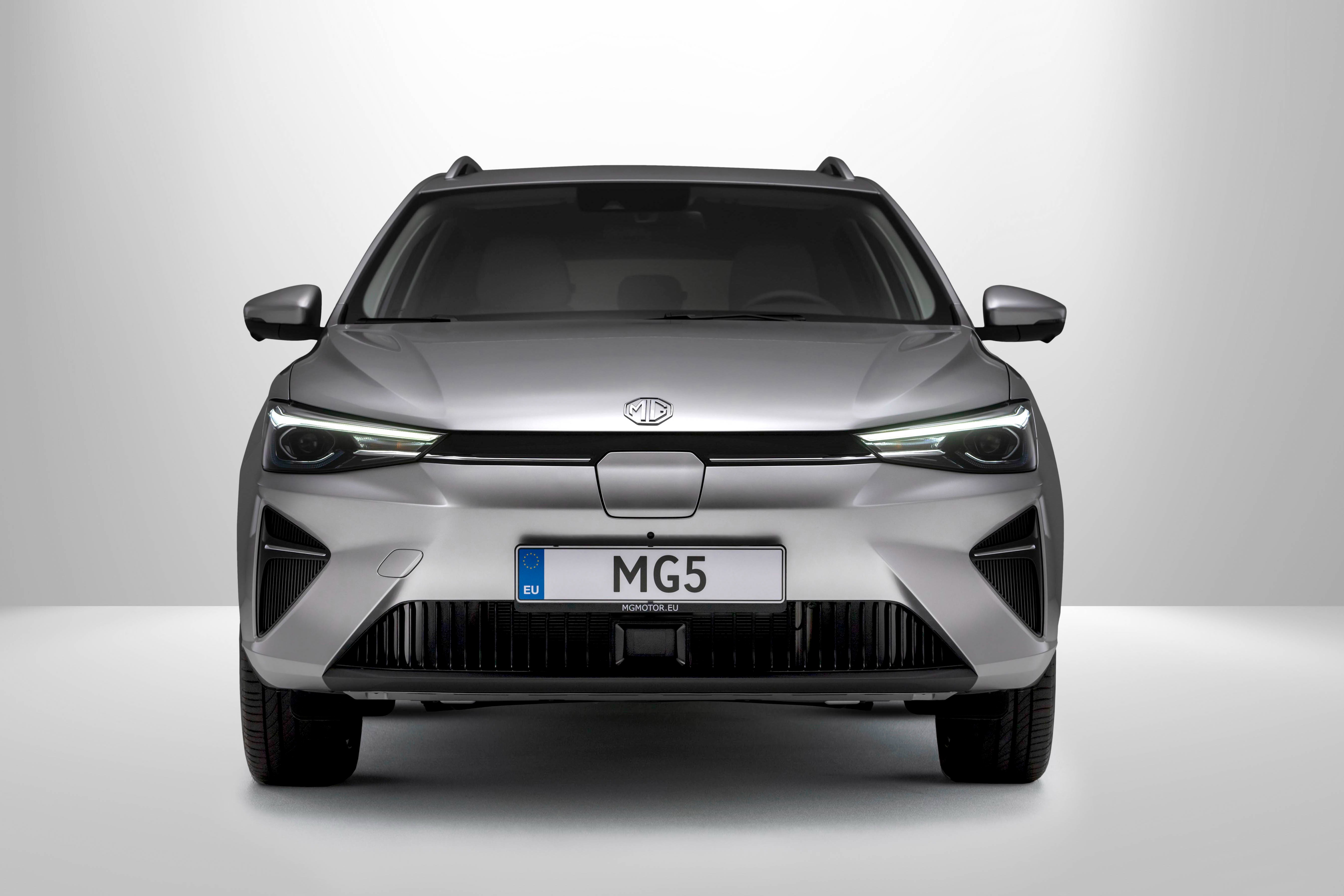 The new MG5 EV debuts at Goodwood